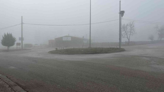 Çan-yenice Yolunda Sis Etkili Oldu