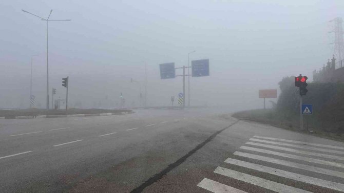 Çan-yenice Yolunda Sis Etkili Oldu
