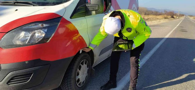 Hisarcık’ta “Kış Lastiği” Denetimi
