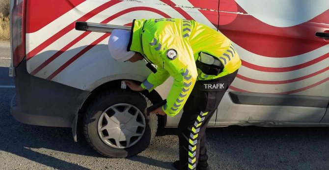 Hisarcık’ta “Kış Lastiği” Denetimi