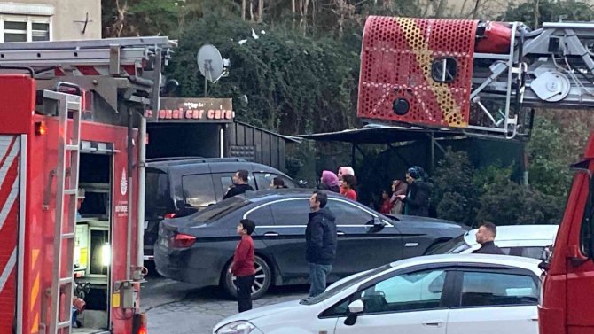 İ̇stanbul’da Korkutan Yangın: Teras Katı Alev Alev Yandı, Bina Tahliye Edildi
