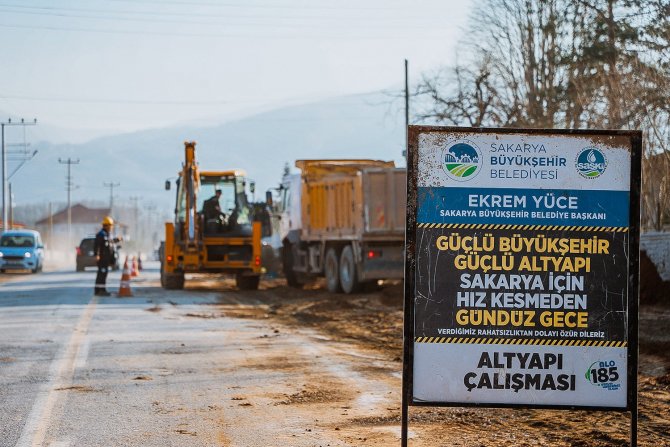 Akyazı’ya Kanalizasyon, Karapürçek’e Yağmursuyu Hattı