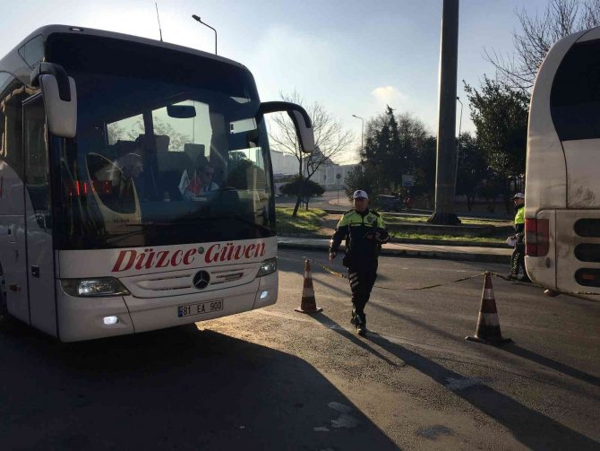 15 Temmuz Demokrasi Otogarı’nda Kış Lastiği Denetimi