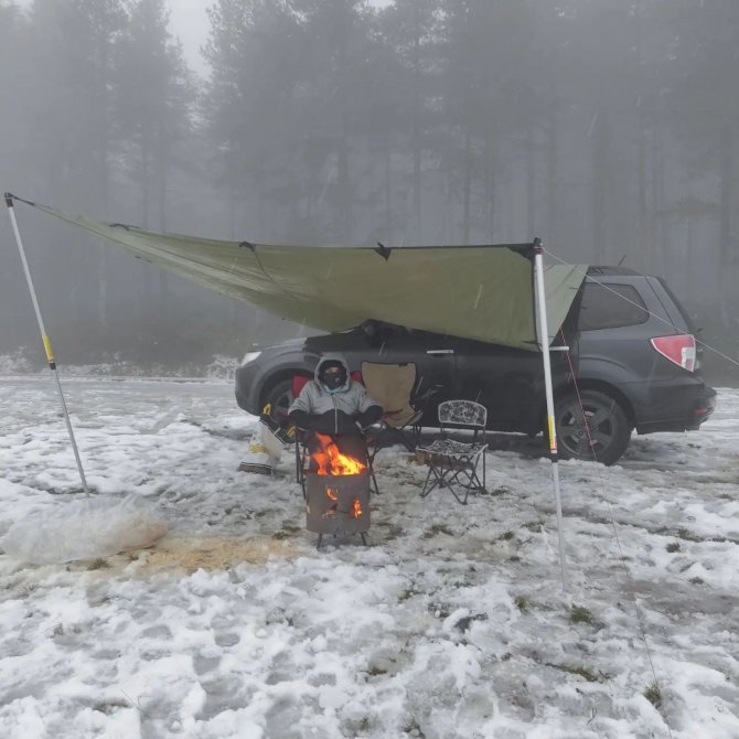 Düzce’nin Yüksek Kesimleri Beyaza Büründü