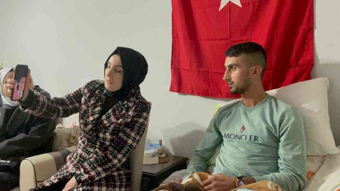 İ̇çişleri Bakanı Soylu Irak’ın Kuzeyinde Yürütülen Operasyonda Sol Bacağını Kaybeden Trabzonlu Gazi Er Bünyamin Kocaman İle Görüştü