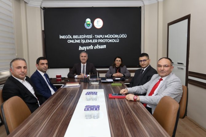 İ̇negöl Belediyesi İle Tapu Müdürlüğü’nden Vatandaşın İşini Kolaylaştıran İmza
