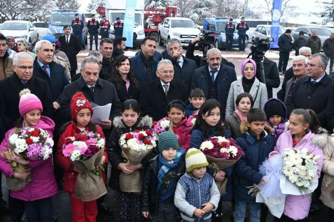Çatakdere’de İlk Doğalgaz Yandı