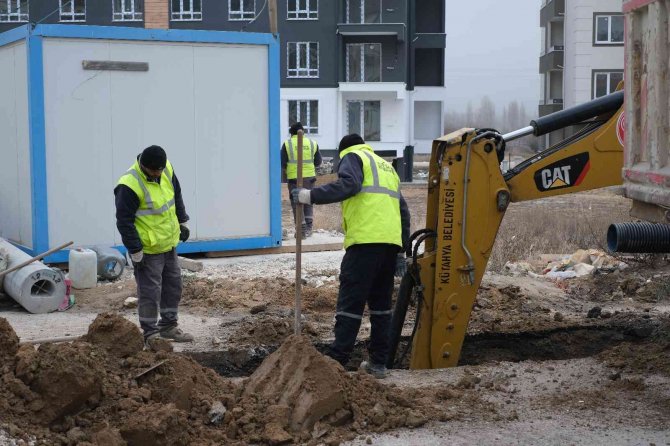 Kütahya’nın Zafertepe Ve İ̇nköy Mahallelerinde Yağmur Suyu Hattı