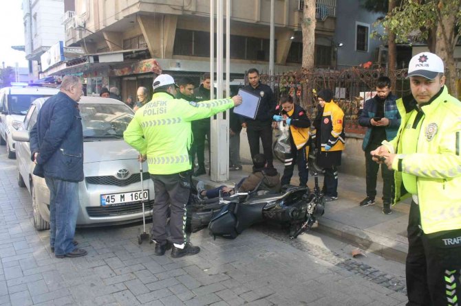 Otomobil İle Motosiklet Çarpıştı: 1 Yaralı