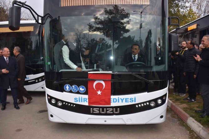 Siirt Belediyesi Araç Filosuna 11 Otobüs Daha Kattı