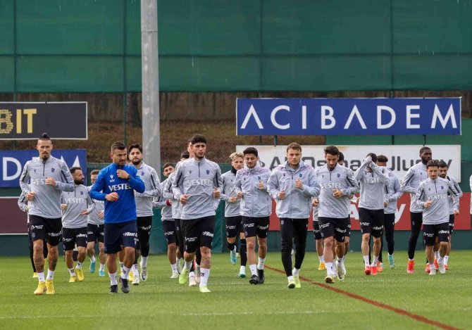 Trabzonspor’da, Fatih Karagümrük Maçı Hazırlıkları Sürüyor