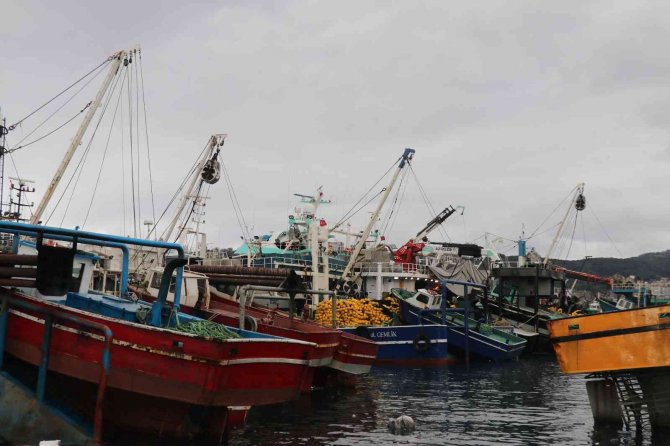 Denize Açılan Balıkçılar Geri Dönüp Limana Demirledi