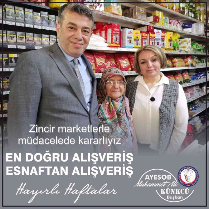 Aydın Esnaf Odası Başkanı Künkcü: “Zincir Marketlerle Mücadelede Kararlıyız”