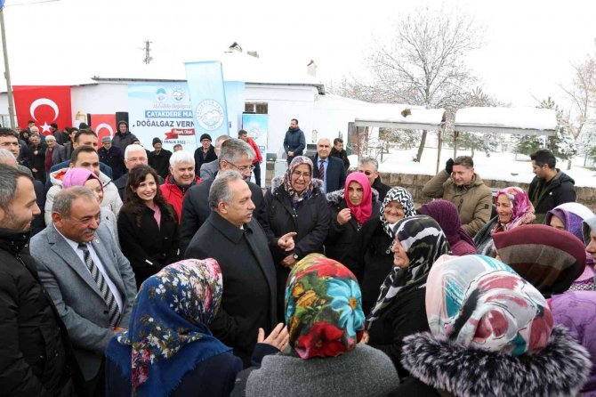 Çatakdere’de Doğalgaz Sevinci