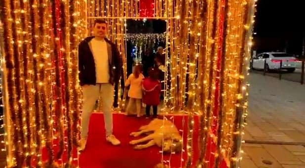 Sevimli Köpek, Yılbaşı Süslemelerinin Maskotu Oldu