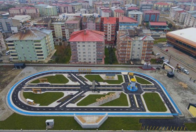 Ağrı’da Çocuk Trafik Eğitim Parkı Tamamlanarak Hizmet İçin Gün Sayıyor