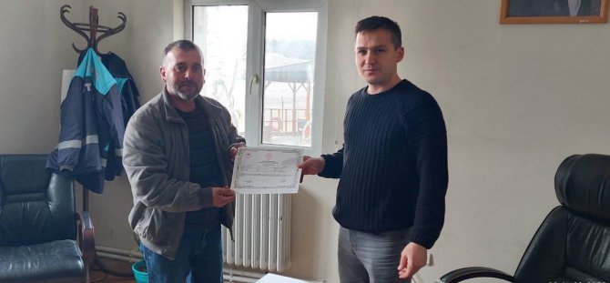 Hisarcık’ta Sürü Yönetimi Elemanı Kursunu Bitirenlere Sertifika