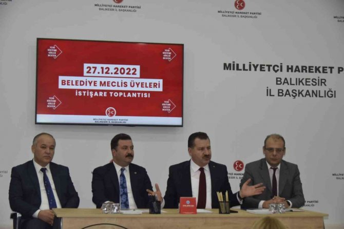 Başkan Yücel Yılmaz Mhp’de İstişare Toplantısına Katıldı