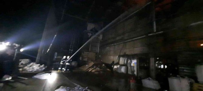 Milas’ta Balık Yem Fabrikasında Patlama Sonrası Yangın Çıktı