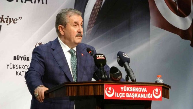 Bbp Genel Başkanı Destici Yüksekova’da Halkla Buluştu