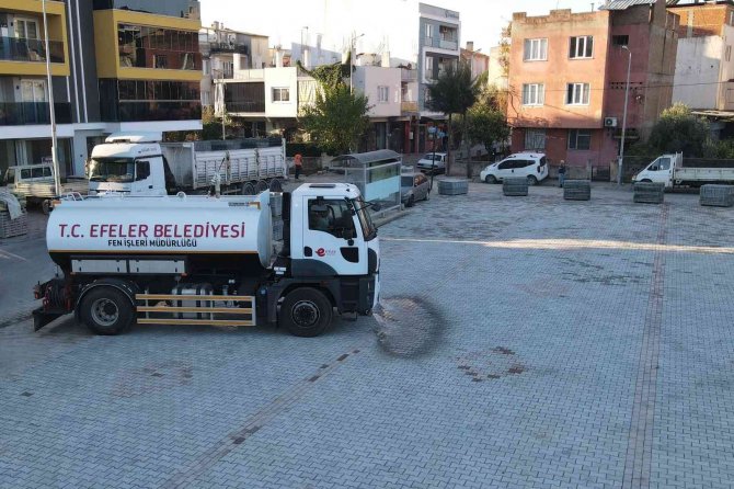 Efeler Belediyesi Ata Pazar Yeri’nde Yenileme Çalışması Gerçekleştirdi