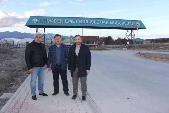 Emet Ve Hisarcık Belediye Başkanlarından ’Bor Karbür Fabrikası’na Tam Destek