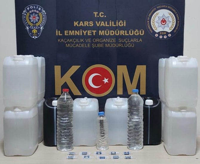 Kars’ta Kaçak İçki Operasyonu