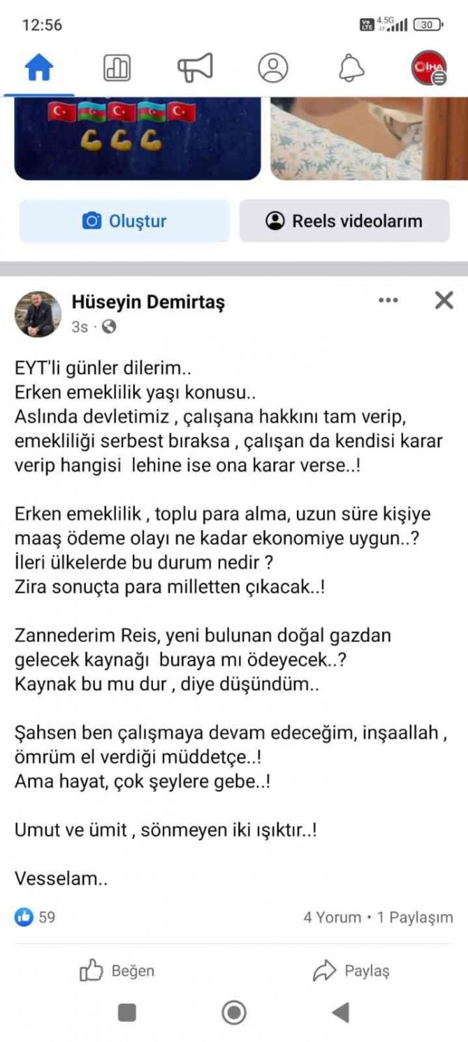 Müftü Hüseyin Demirtaş’tan İlginç Eyt Yorumu