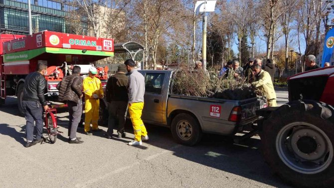 Adıyaman’da, Yılbaşı Öncesi Binlerce Fidan Dağıtıldı