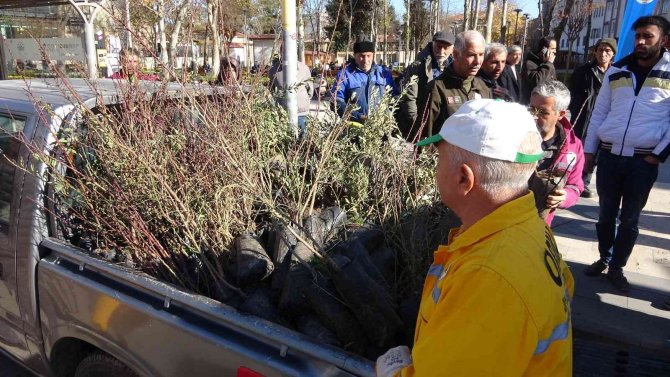 Adıyaman’da, Yılbaşı Öncesi Binlerce Fidan Dağıtıldı
