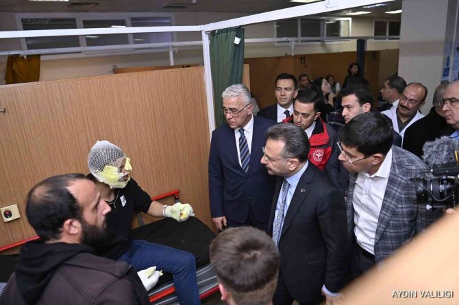 Vali Aksoy, Patlamada Yaralananları Hastanede Ziyaret Etti