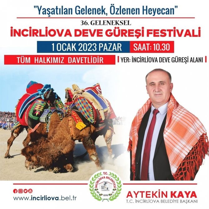 Yeni Yılın İlk Deve Güreşi İ̇ncirliova’da Yapılacak