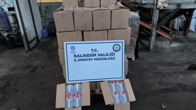 Gönen’de Sahte İçki Operasyonu