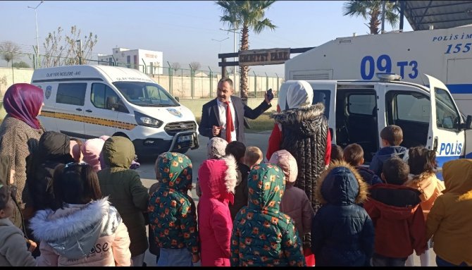 Nazilli’de Minikler İ̇lçe Emniyet Müdürlüğü’nde Ağırlandı