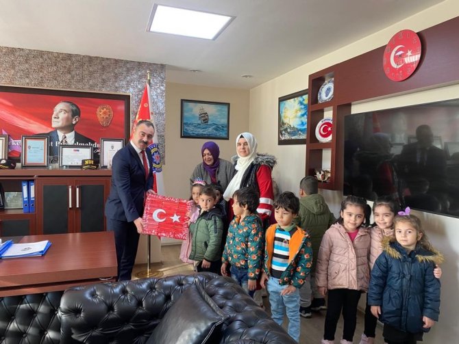 Nazilli’de Minikler İ̇lçe Emniyet Müdürlüğü’nde Ağırlandı