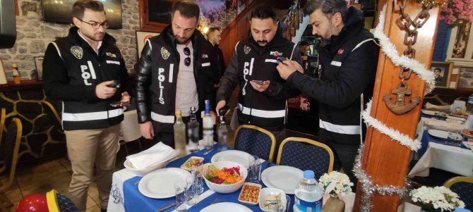 Bursa’da Yılbaşı Akşamı Kaçak İçki Denetimi