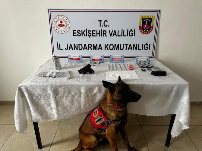 Uyuşturucu Madde Satıcısının Evine Narkotik Köpeği ‘Bando’ İle Baskın Yapıldı