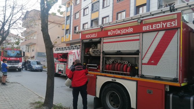 Çatıda Süs Bitkileri Yandı, Çıkan Dumanlar Paniğe Sebep Oldu
