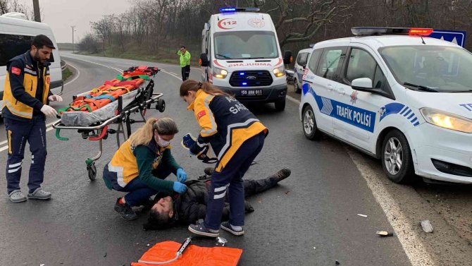 Tekirdağ’da Korkutan Kaza: 1 Yaralı