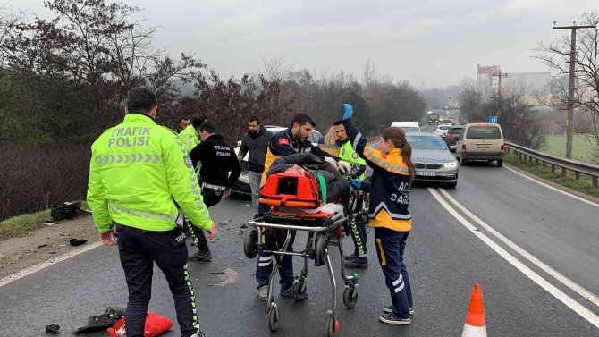 Tekirdağ’da Korkutan Kaza: 1 Yaralı