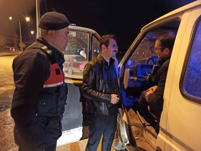 Afyonkarahisar’da Yılbaşı Denetimleri Havadan Görüntülendi