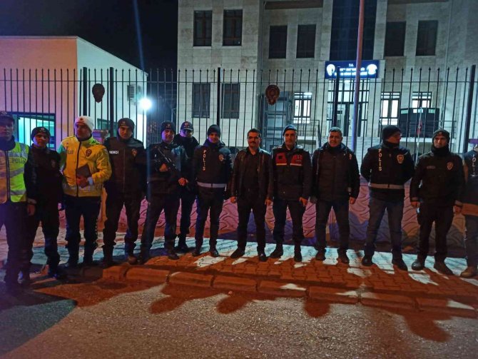 Afyonkarahisar’da Yılbaşı Denetimleri Havadan Görüntülendi