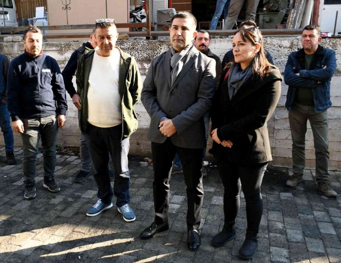 Başkan Günel’den İşyeri Yanan Esnafı Ziyaret Etti