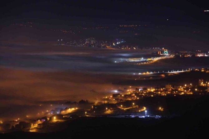 Elazığ’da Sis Ve Şehir Işıklarının Görsel Şöleni