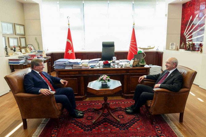 Davutoğlu, Chp Lideri Kılıçdaroğlu’nu Ziyaret Etti