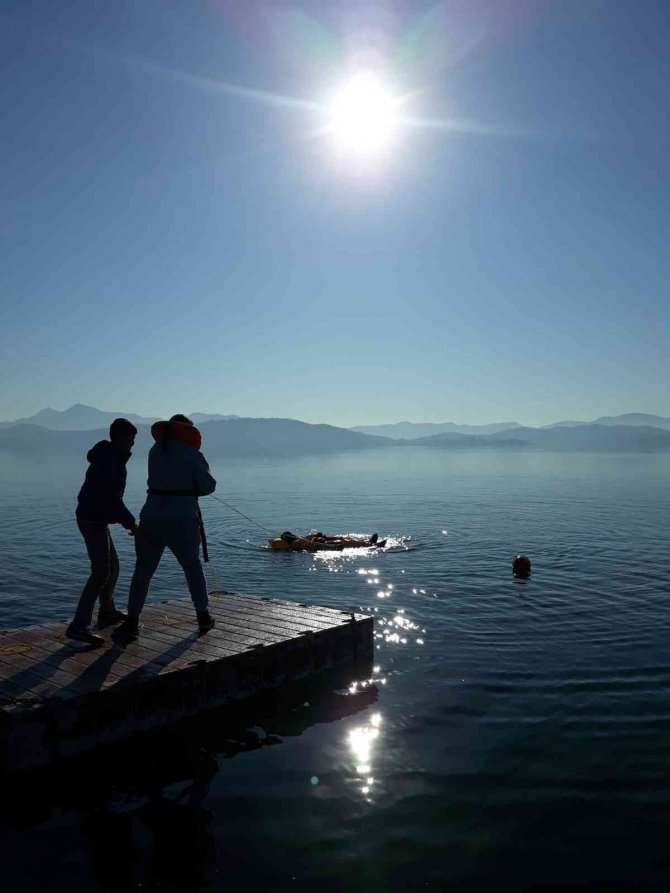 Köyceğiz Gölü’nde Güvenlik Uygulama Eğitimleri Gerçekleştirildi