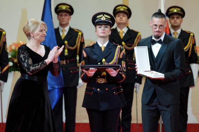 Marek Hamsik’e Devlet Nişanı Verildi