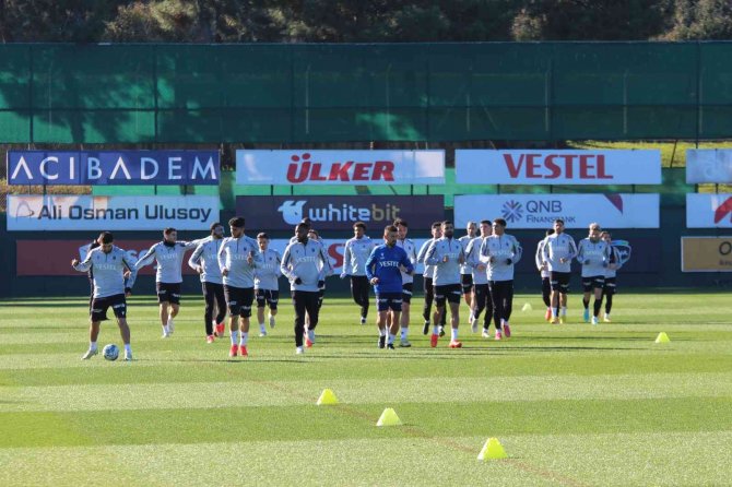 Trabzonspor 5 Eksikle Çalıştı