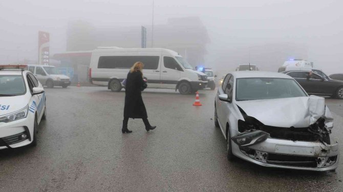 Edirne’de Sis Nedeniyle Zincirleme Kaza Yaşandı