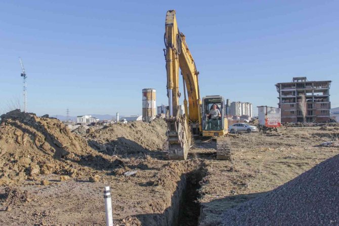 Kentsel Dönüşüm Alanının Kanalizasyon Hattı Çalışmaları Başladı